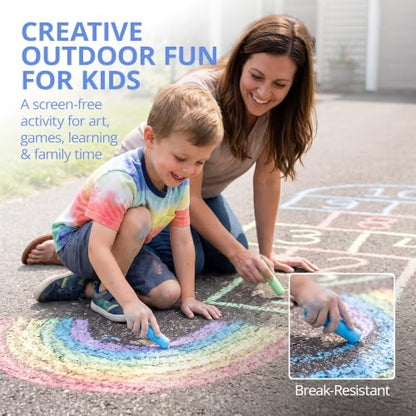 Color Splash S&S Worldwide Sidewalk Chalk Bulk Set (126 Count)