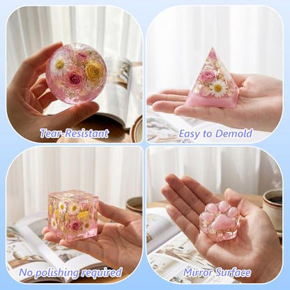 Epoxy Resin Kit 8OZ with Molds