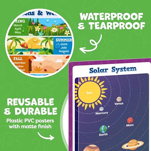 Educational Learning Posters for Toddlers 1 (20 Count)