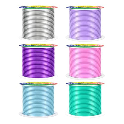 14 GA Turquoise Pink Assorted Anodized Aluminum Craft Wire (330 Foot)