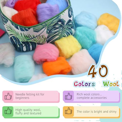 Needle Felting Kit (40 Count)