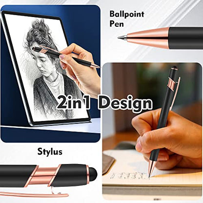 12 PCS 2 in 1 Stylus Ballpoint Pen with Stylus Tip (12 Count)