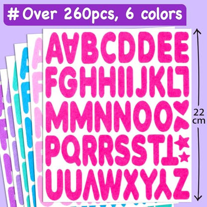 Felt Alphabet Stickers