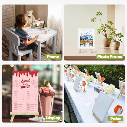9 Pack 9 Inch Mini Wooden Display Easels (9 Count)