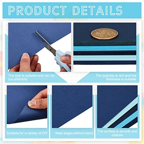 100 Sheets 5 Shades Cardstock Paper (100 Count)