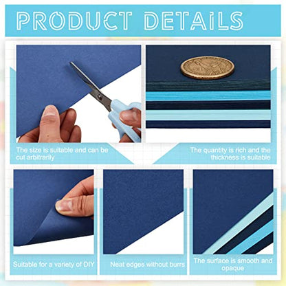 100 Sheets 5 Shades Cardstock Paper (100 Count)