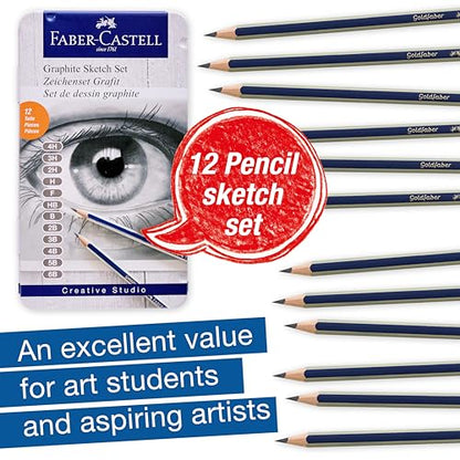 Graphite Pencils Drawing Set (12 Count)