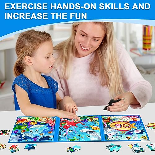 Magnetic Puzzles for Kids Ages 3 (48 Count)