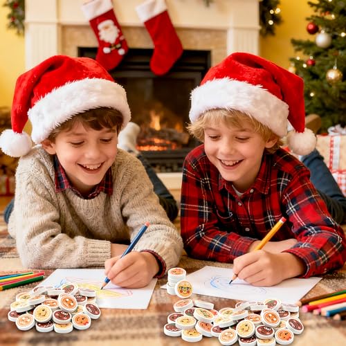 Christmas Gingerbread Mini Erasers Bulk (60 Count)