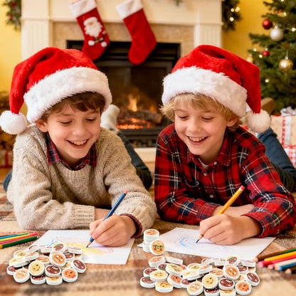 Christmas Gingerbread Mini Erasers Bulk (60 Count)