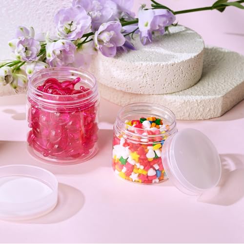 36 Pack 4 OZ Plastic Jars Clear Cosmetic Container with Lids (36 Count)