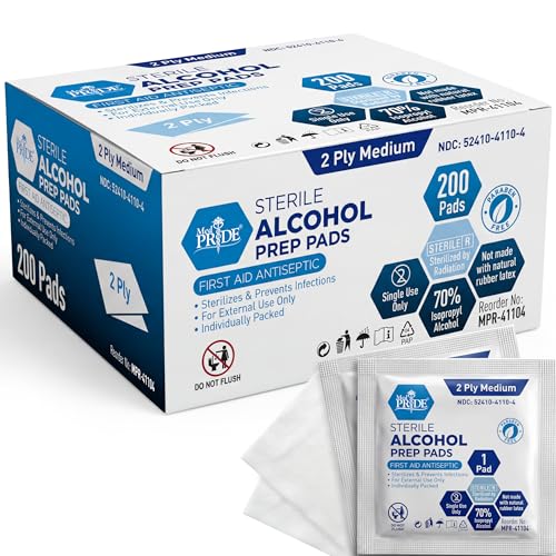 Sterile Alcohol Prep Pads (200 Count)