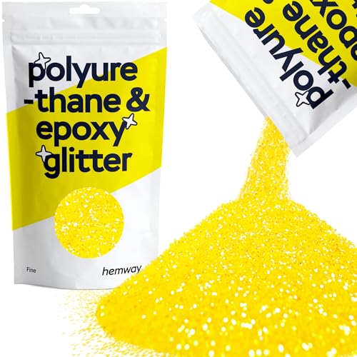 Resin Glitter Fluorescent Yellow 100g Fine (3.5274 Ounce)