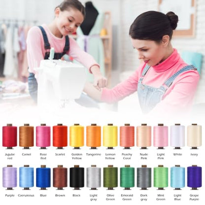 24 Pcs Sewing Thread Kit (24 Count)