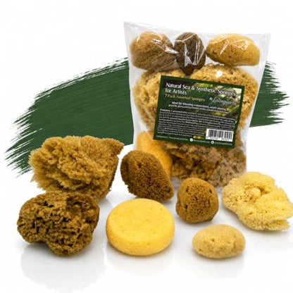 Natural Sea & Synthetic Sponges 7pk (7 Count)