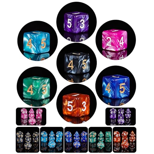 7 Sets Polyhedral Dice (49 Count)