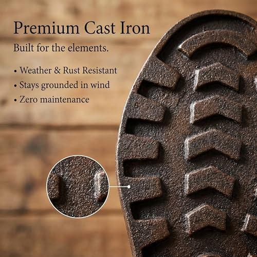 Lulu Décor Cast Iron Footprint Stepping Stone