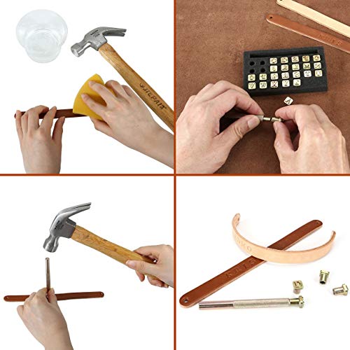 27 Pieces Leathercarft Stamping Tool Set (27 Count)