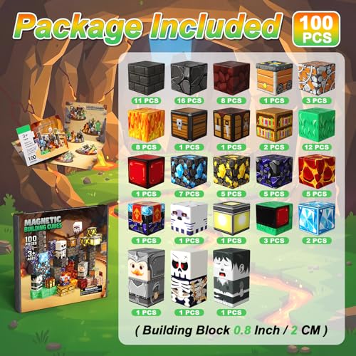 Magnetic Blocks (100 Count)