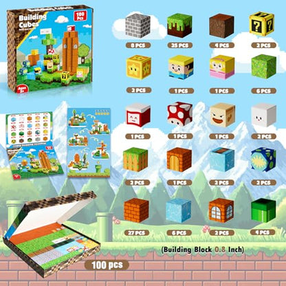 100PCS Magnetic Blocks