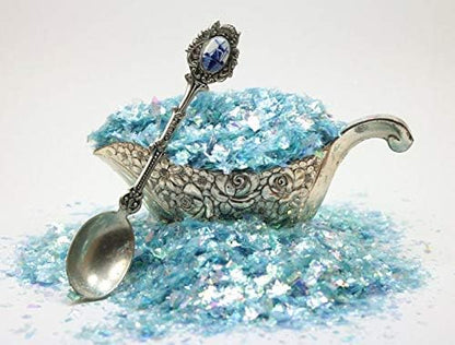 Blue Flitter Iridescent Ice Glitter Flakes for Nail Art