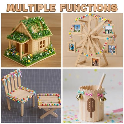 400PCS Craft Popsicle Sticks Kits (400 Count)