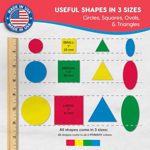 Circle Square Oval Triangle Cutouts (676 Count)