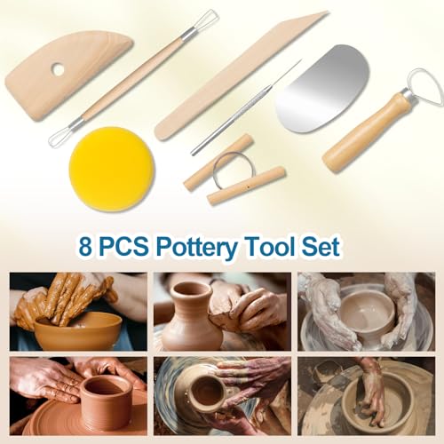 8 Pcs Polymer Clay Sculpting Tools Kit for Adults