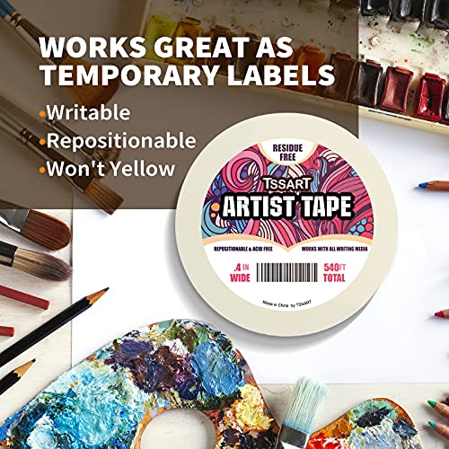 3 Pack White Artist Tape (540 Foot)