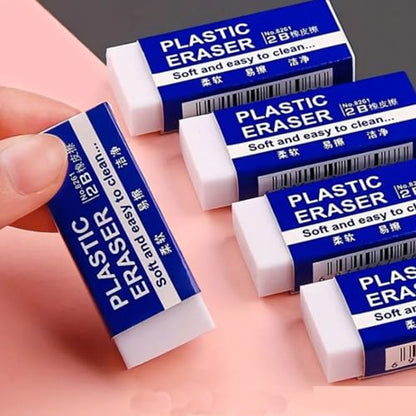 White Erasers (6 Count)