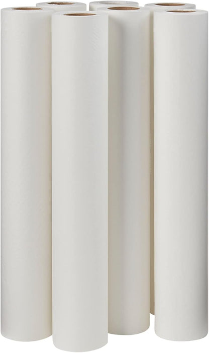 McKesson Medical Exam Table Paper [12 Rolls] – Bed Table Sheet Cover for Diaper Changing, Waxing, Nursing, Chiropractor, Patternmaking, Tracing - Premium Smooth Paper Roll - White, 18 in x 225 ft