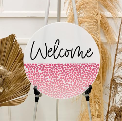 Welcome Stencils for Painting on Wood 12” Welcome Stencil for Wood Sign Doormats Half Round Hello Stencils for Door Mat Fabrics