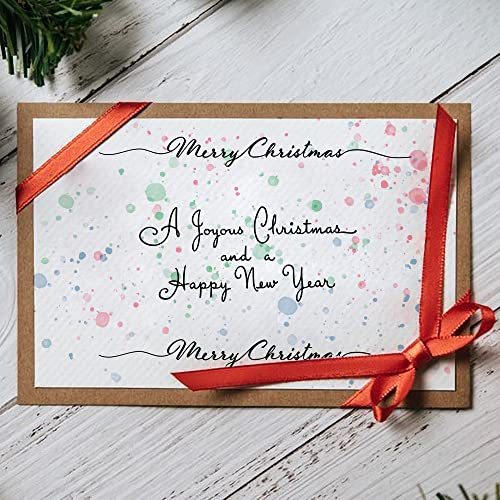 Merry Christmas Clear Stamps for Card Making and Photo Album Decorations