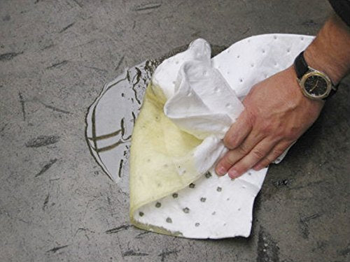 SPC BPO500 15" x 17" Light Weight Economical Oil Only Absorbent Pads