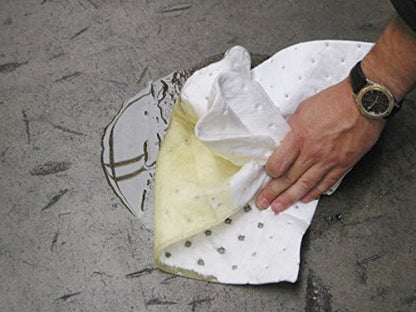 SPC BPO500 15" x 17" Light Weight Economical Oil Only Absorbent Pads