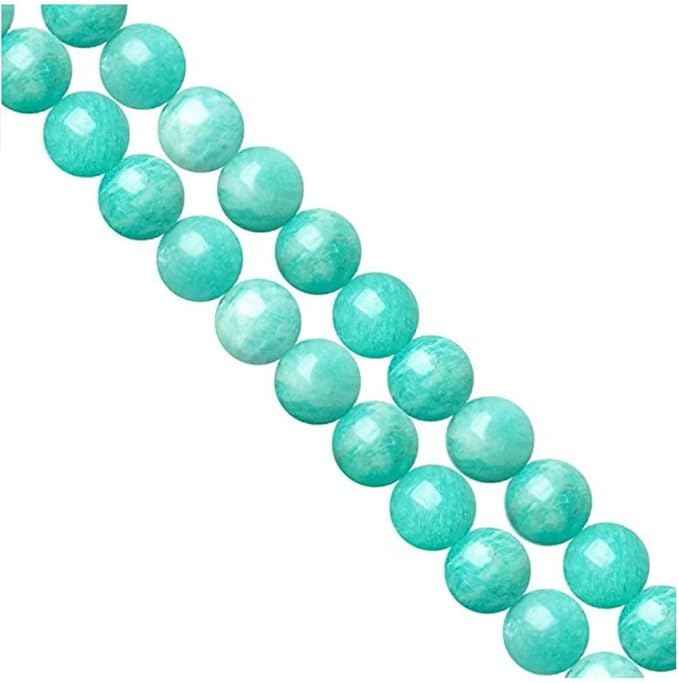 180pcs Adabele Natural Grade A Brazil Amazonite Healing Gemstone 4mm Small Round Beads Gem Stone Spacer for DIY Craft Jewelry Making GE8-4
