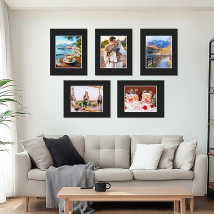 15 Pack 11x14 Black Picture Mats for 8x10 Photos (15 Count)