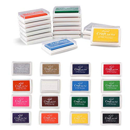 Finger Ink Pads for Kids Washable Craft Ink Stamp Pads