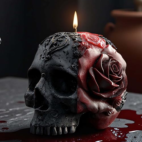 Halloween Skull Hand Ghost Cylinder Molds Silicone Wave Spiral Candle Mold