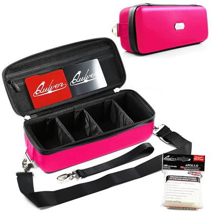 Pink Bolt Card Carrying Case fits Pokemon Cards and other TCG Games