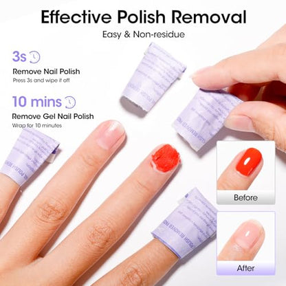 Nail Polish Remover Pads (200 Count)