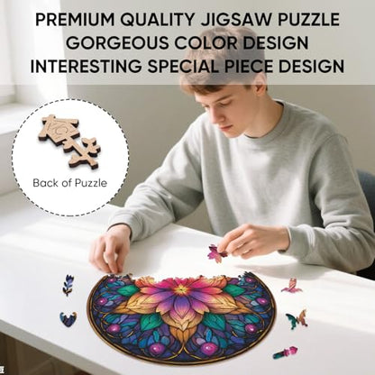 Mandala Wooden Puzzle (500 Count)