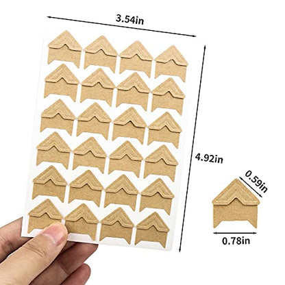 12 Sheets 288 PCS Photo Corner Stickers