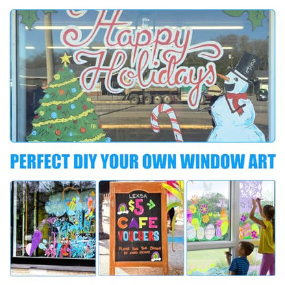 Window Chalk Markers for Cars Glass Washable