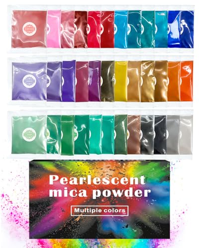 Mica Powder 36 Colors Pearlescent Pigment Powder for Epoxy Resin
