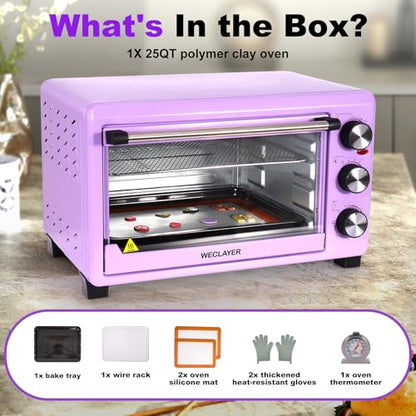 25QT Polymer Clay Oven with Adjustable Time & Temperature