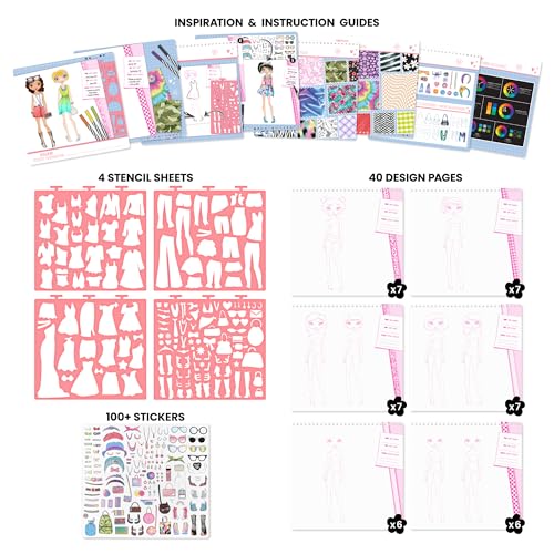 Fashionista Design Sketch Book Set