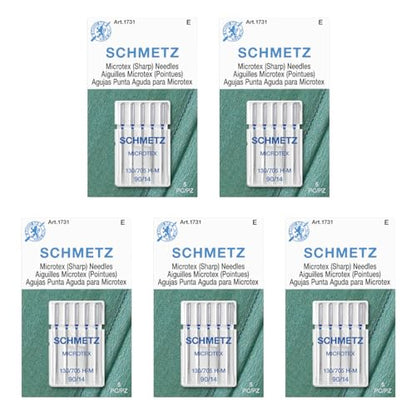 Microtex Sharp Sewing Machine Needles (25 Count)