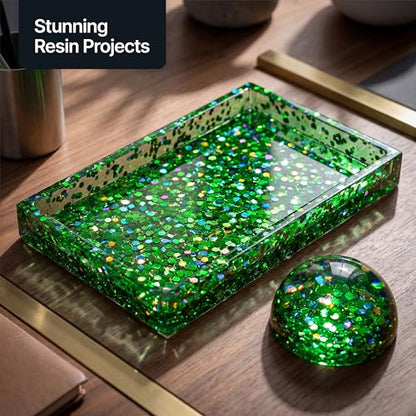 Craft Glitter Shaker Emerald Green Holographic 110g Super Chunky (3.8 Ounce)