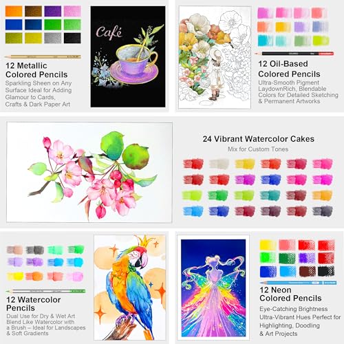 135 Drawing Set Sketching Kit (135 Count)